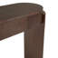 Élégante console cannelée en bois massif parfaite pour les vestibules - ovale durable en MDF avec tiroirs