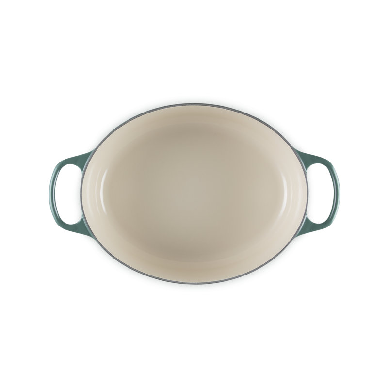 Le Creuset Enameled Cast Iron Oval Dutch Oven with Lid, 6.75 quarts, Artichaut