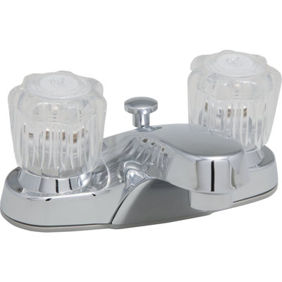 Centerset Bathroom Faucet with Drain Assembly