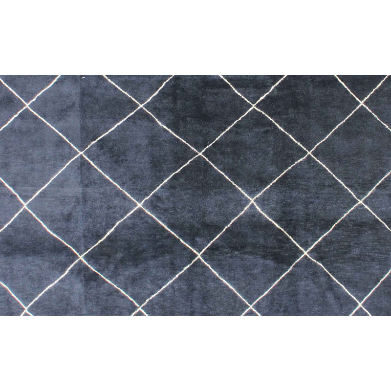 Abstract Hand Woven Area Rug, Rectangle 282cm x 353cm 