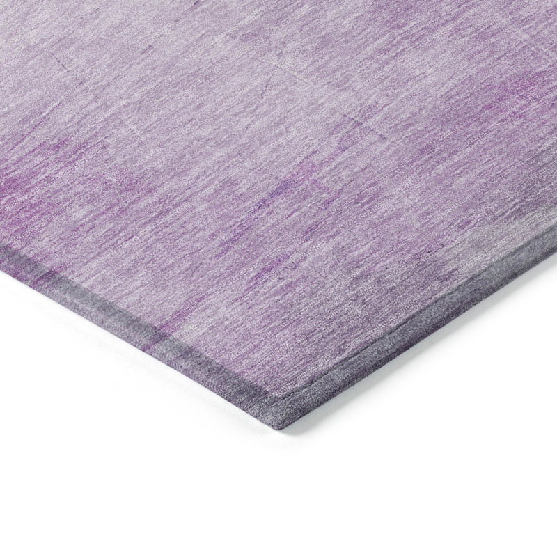 Machine Washable Indoor/Outdoor Claudian ACN1519 Lilac Rug, Rectangle 5' x 7'6"