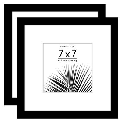 2 Pack of Picture Frames with Mat - Plexiglass Cover