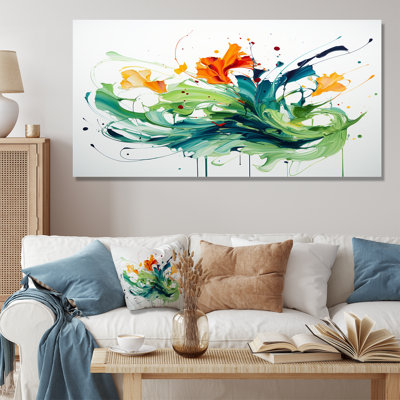 Green And White Abstract Expression Painting IV - Abstract Wall Art