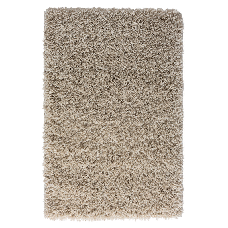 Shaggy Lush Beige Rug, Rectangle 60 x 90cm