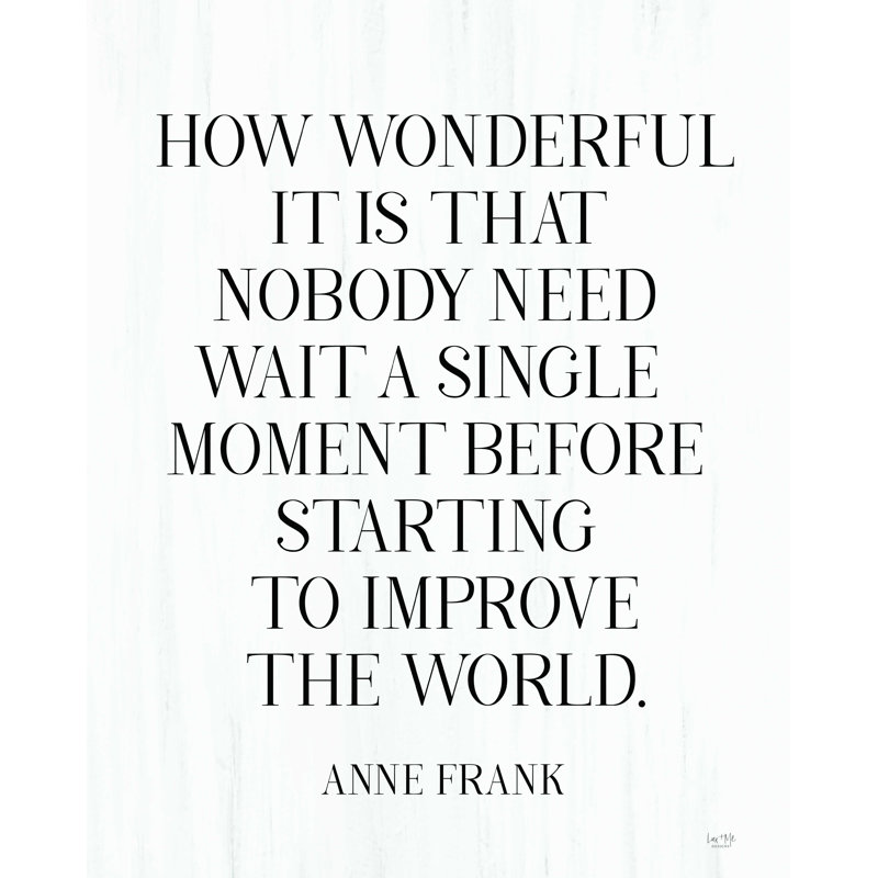 «How Wonderful» par Lux + Me Designs - impression sur toile tendue, H 40 po x l 30 po