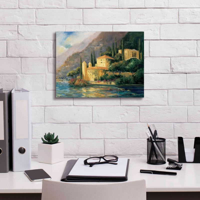 «Lake Villa» par Allayn Stevens, art mural sur toile, H 12 po x l 16 po x P 0,75 po