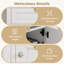 Meuble-lavabo mural 36 po - Panneau de fibres à densité moyenne + fer - 1 pièce - Fixation murale - Blanc - Portes à fermeture en douceur et tiroir basculant-133013389-133013390