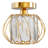 Small Semi Flush Mount Crystal Ceiling Light Bedroom Living Room Chandelier-1469181593-1469265724