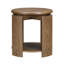 Table de bout ronde avec tablette ouverte