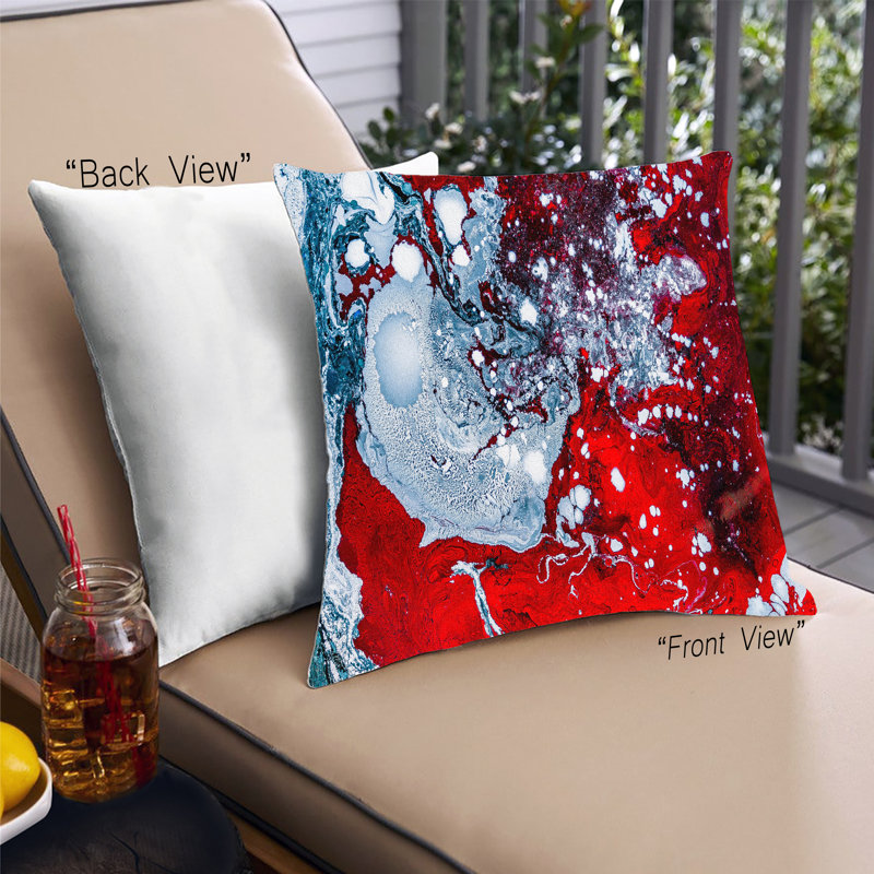 Abstract Throw Pillow, Synthetic