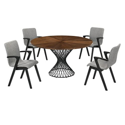 Schoonmaker 4 - Person Pedestal Dining Set