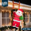 6ft Christmas Inflatable Climbing Santa, Hanging Inflatable Christmas Yard Decorations with Build-in LEDs