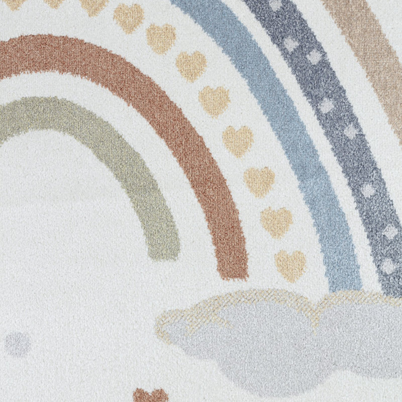 Beige Modern Washable Rug, Graphics Anti-Slip Rug For Living Room, Dining Room, Bedroom, Rectangle 160 x 213 cm