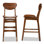 Solid Wood Counter Stool with Solid Wood Frame