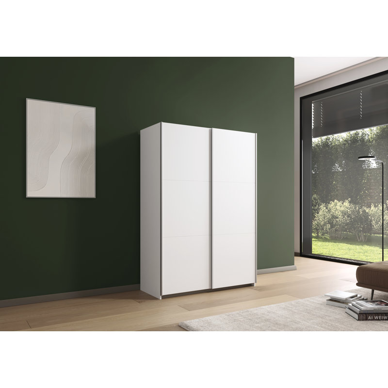 Sejo 2 Sliding Door Wardrobe W 131 cm, H 191 cm, Alpinwhite INCL. Delivery and Assembly