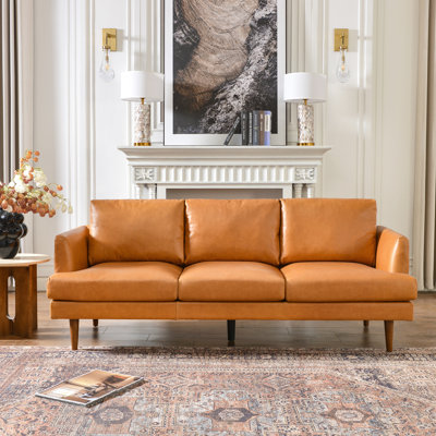 Miller 84" Genuine Leather Sofa