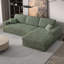 Canapé modulaire de 114,5 po Corduroy-1244169362