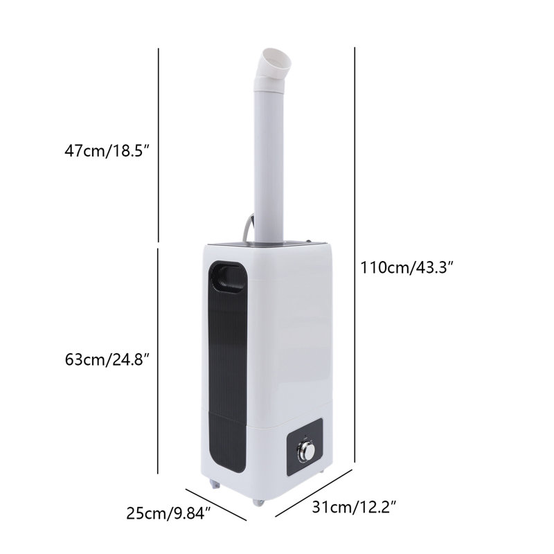 FRONG 6.29 Gallons Cool Mist Ultrasonic for 2153 Cubic Feet