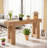 63" Farmhouse Console Table, Natural Wooden Sofa Table Rectangular Accent Console For Entryway, Hallway & Living Room (natural)-876981168