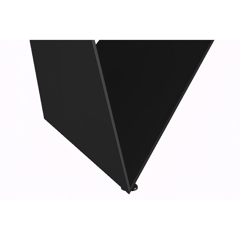 Lakshan rectangulaire L 31,5 po, Pierre noire / or, L 55,11 po x L 31,5 po
