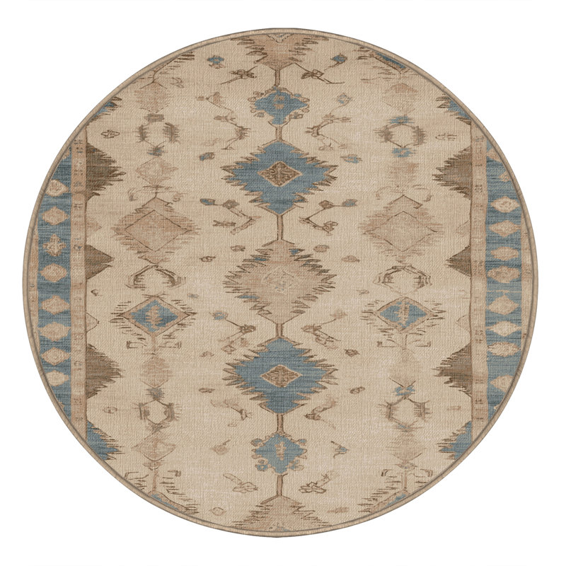 Machine Washable Afyon Beige Area Rug