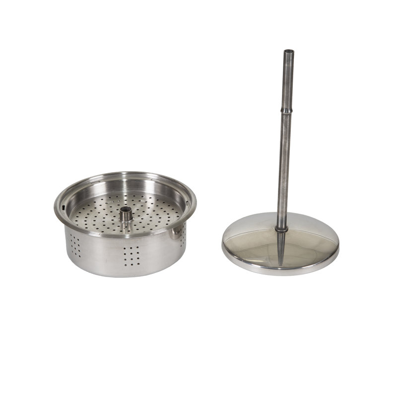 Stainless Steel 9-Cup Coffee Percolator with Wooden Handle