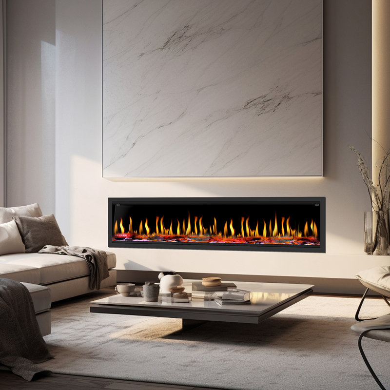 Foyer électrique 63 po Tempo Series, H 20,25 po x l 75,88 po x P 6,5 po