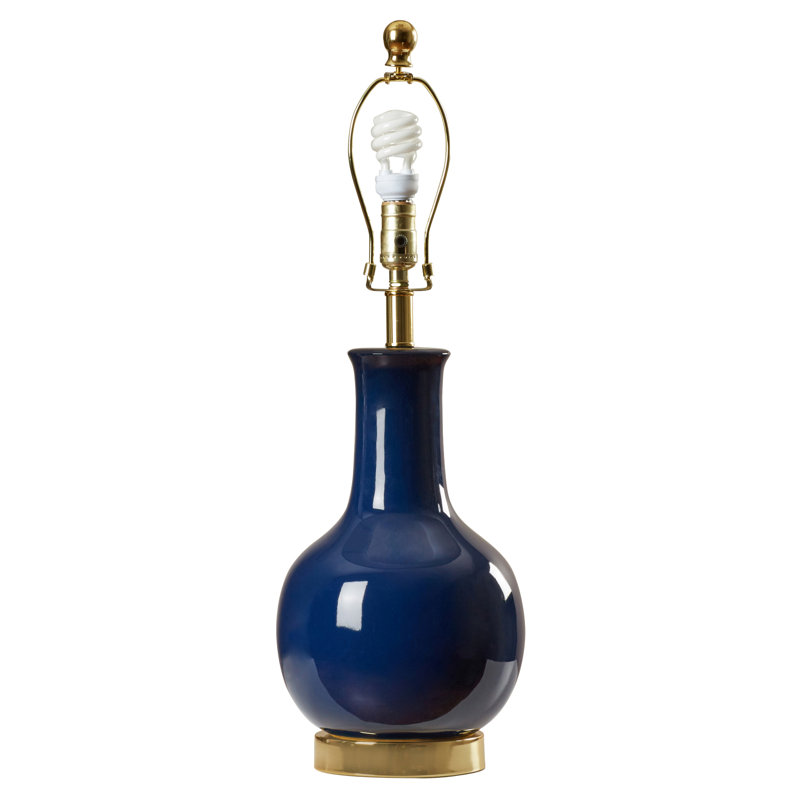 SantaAna Ceramic Table Lamp, Royal Blue