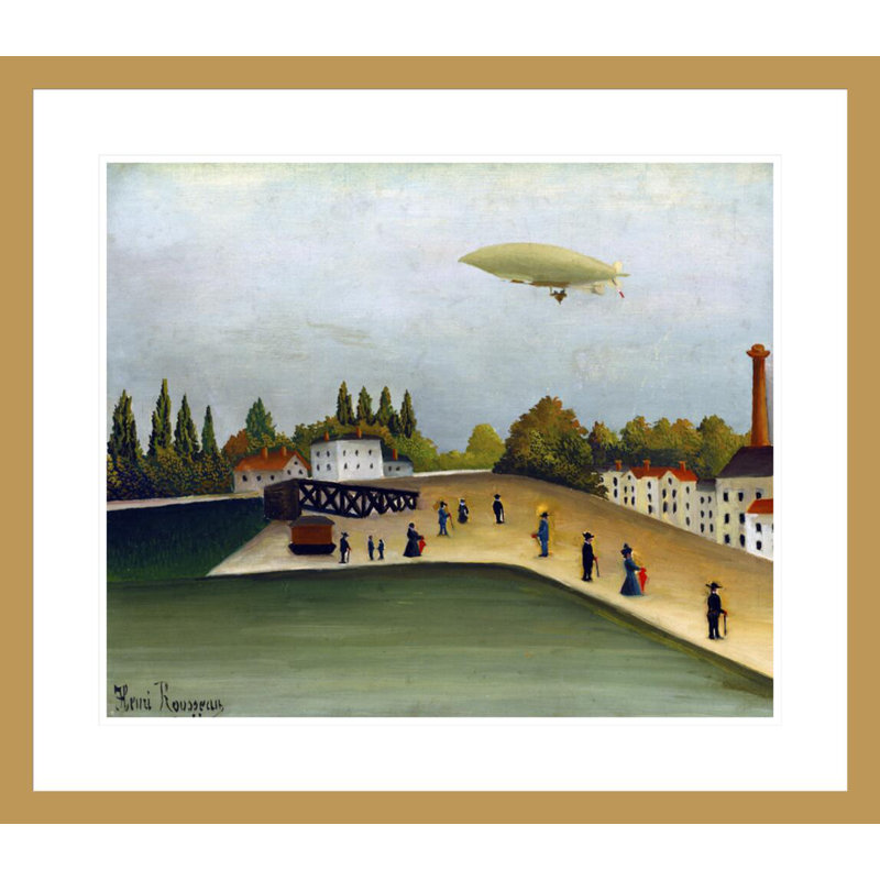 Quai d'Ivry par Henri Rousseau, impression giclée sur cadre, H 23,5 po x l 26,93 po