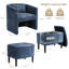 Fauteuil demi-tonneau avec repose-pieds -828744750