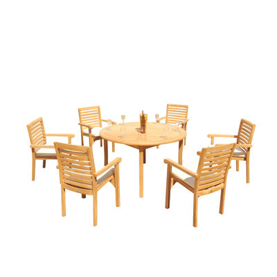 Hari Outdoor Teak Dining Set