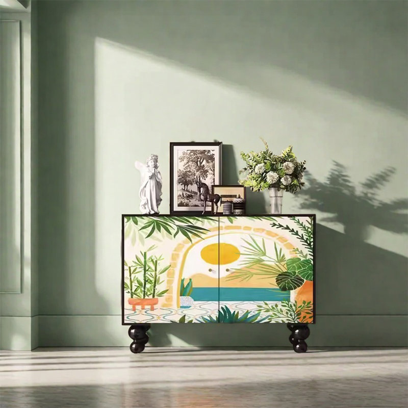 Multi-Layer Storage Cabinet with Spacious Design