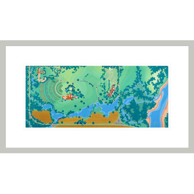 Aerial Taliesin by Frank Lloyd Wright - Framed Giclee Print