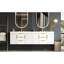 Meuble-lavabo mural 72 po, armoire de rangement flottante avec 2 tiroirs, armoire de salle de bain en bois massif (identique à N710S236003K)-118024499