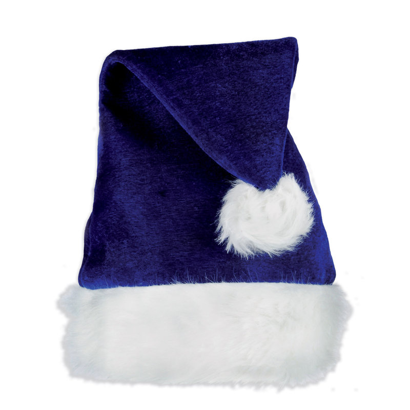 Chapeau de Noël noir de Noël, Bleu