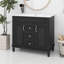 Meuble-lavabo 36 po avec lavabo supérieur, armoire de rangement moderne avec 2 portes à fermeture douce et 2 tiroirs-1053612157