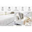 Tissu chenille blanc crème - modulaire, 3, style victorien avec accoudoirs roulés 3 style modulaire, beauté des accoudoirs
