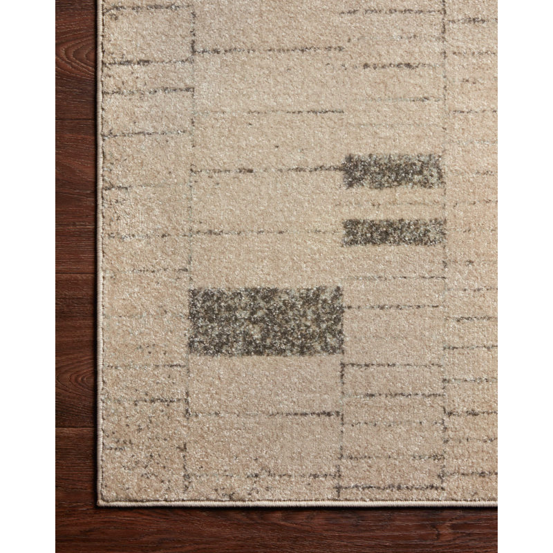 Tapis décoratif gris géométrique, Rectangle 9 pi 6 po x 12 pi 6 po