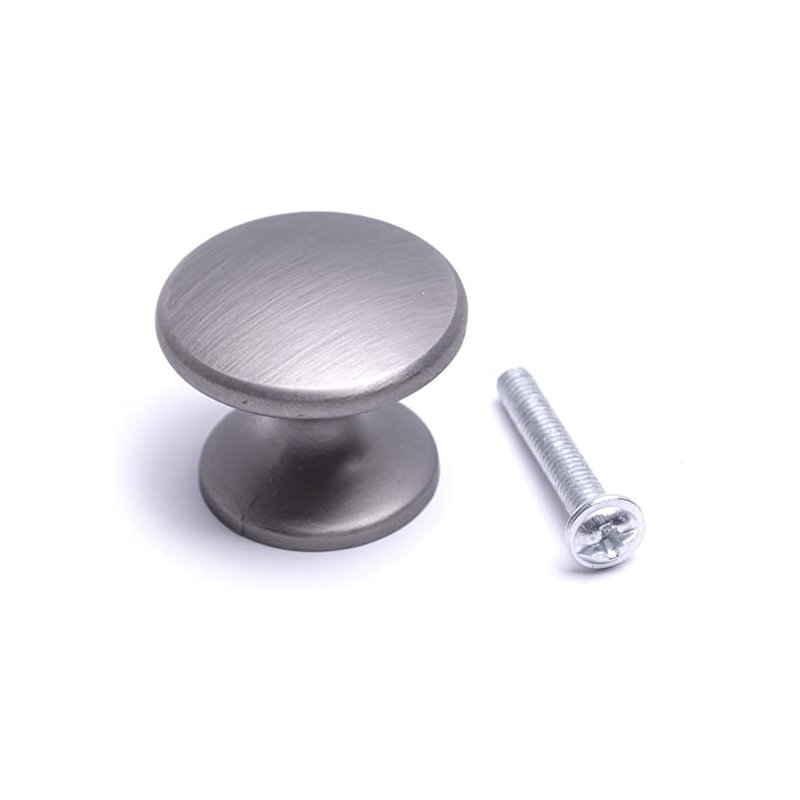 Anayra 50mm Diameter Round Knob, Pewter