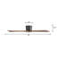 Ventilateur de plafond encastré à moteur à courant continu et à pales en bois massif 48 pouces Milan avec télécommande, noir et noyer Milan-1235038702-1235038691-1235038689