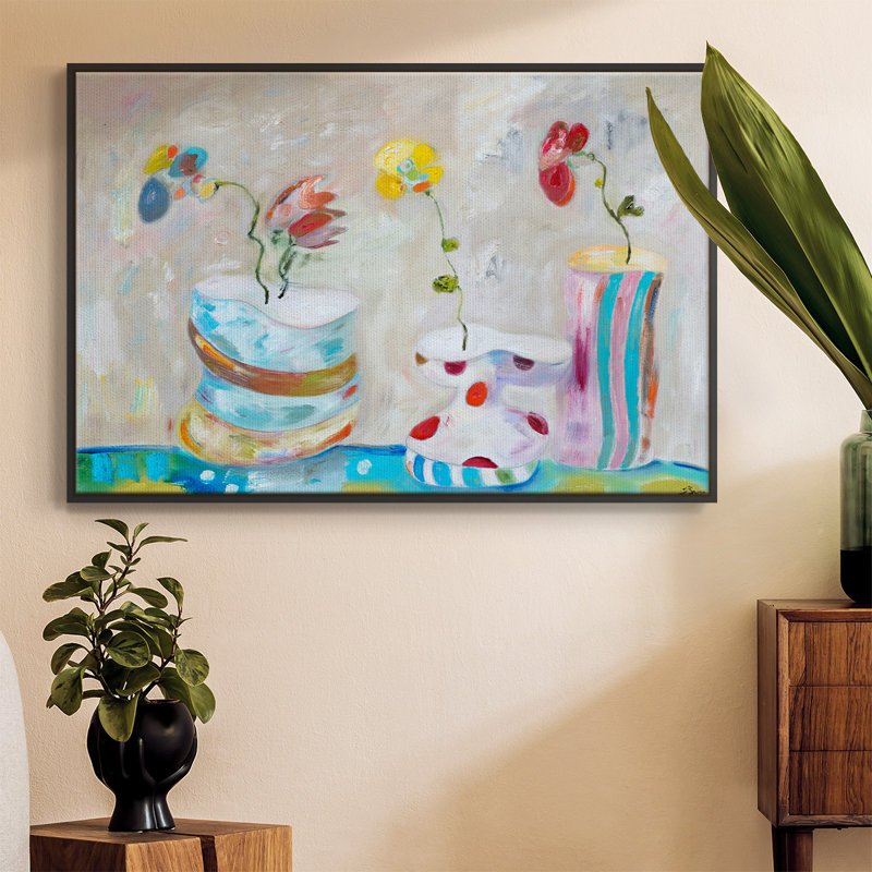 «Play Time», reproduction sur toile encadrée, H 27 po x l 41 po x P 2 po, Noir