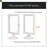 Double Sided Standing Picture Frames - (White, 10 Count) 4X6 Inch Pedestal Photo Frame With Inserts And Base - 2 Sided Frame For Vertical Display