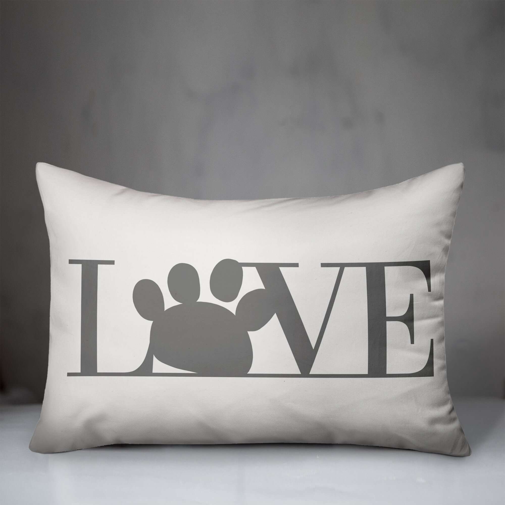 Paw print cheap pillow