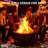 Wood Burning Fire Pit With Grill & Poker