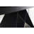 Extendable Glass Top Metal Base Dining Table