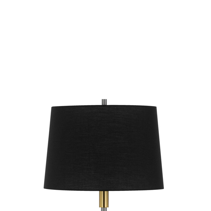 Lampe sur pied 60 po Siu, Noir, Laiton