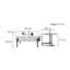 Table basse simple en pierre micro-cristalline
