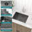 24"L x 18"W Laundry Sink Undermount 16G Stainless Steel Single Bowl Utility Kitchen Sink with Bottom Grid-123843447-123843449