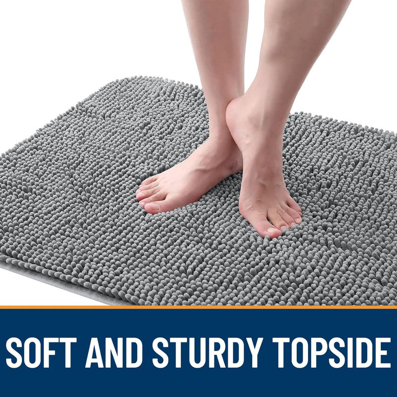 Tapis de porte absorbant antidérapant, Gris, 36" x 24"