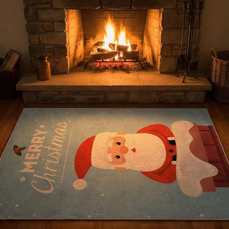Kadi Holiday Accent Rug – Low-Profile Non-Slip Indoor Mat